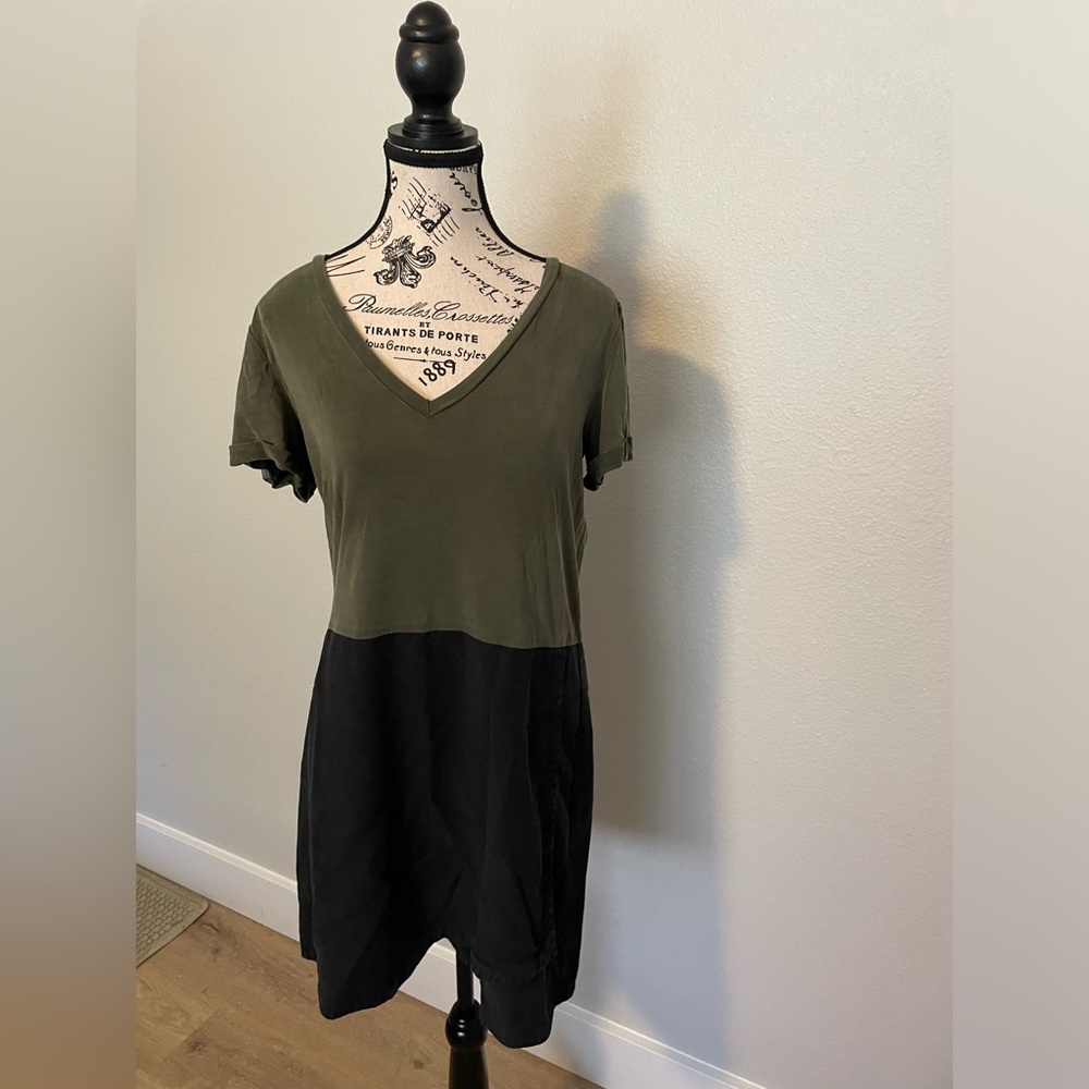 Dolan left coast collection Olive and Navy Women's dress